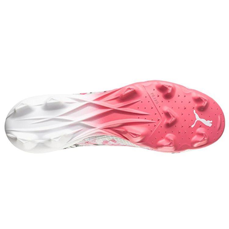 Puma Unisport X  1.4 Artificial Grass FG (Rubber Long Studs) Football Shoes Unisex Football Shoes Pink White 253482-01