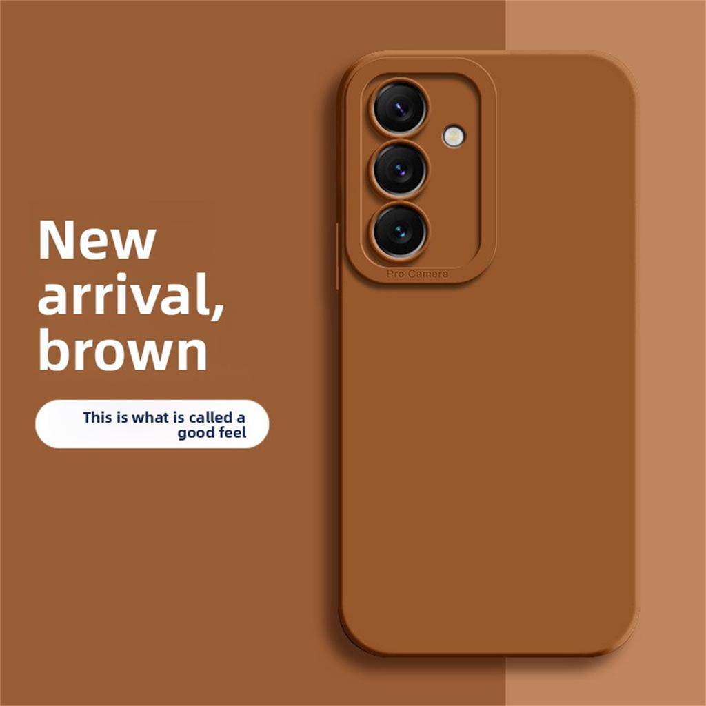 Shockproof Square Liquid Silicone Phone Case for Samsung Galaxy S23 S24 S25 Ultra S22 Plus Camera Protective Soft Cover