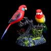 Electronic Sound Activated Motion Sensor Singing Parrot Toy With Realistic Chirping And Moving Actions For Home Decoration