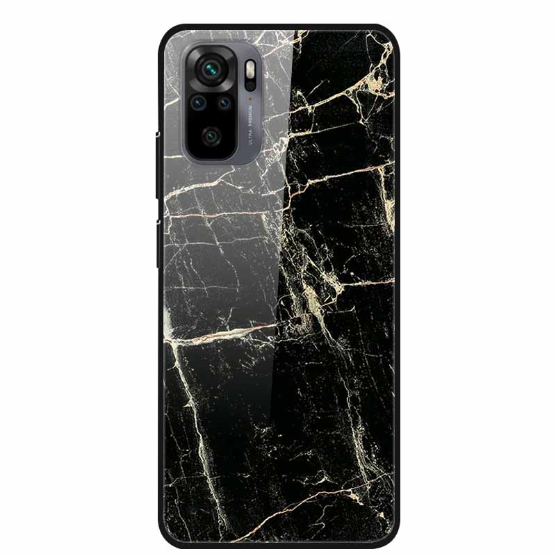 Edzett Üveg tok Redmi Note 10 Pro-hoz Fedél Kemény tok Xiaomi Redmi Note10 5G Telefon Tokhoz Note10 Pro Fundas TPU Lökhárító