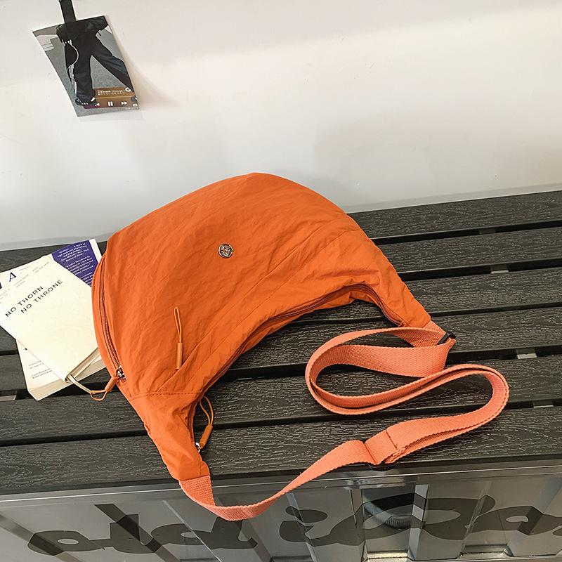Crossbody bag women's dumpling small bag summer large capacity bag couple casual light sports canvas bag men