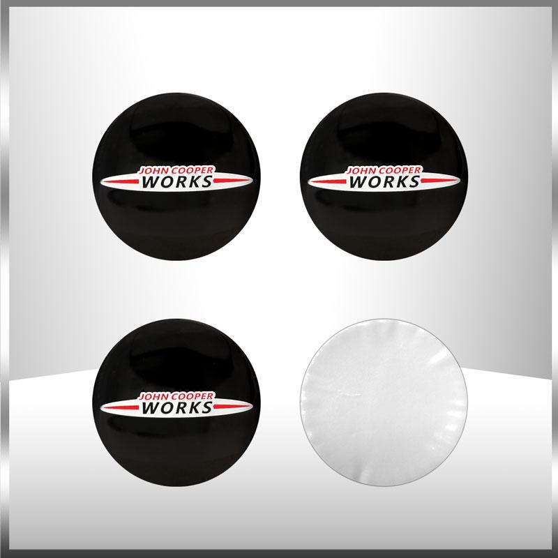4PCS 56mm JCW John Cooper Works Logo Car Wheel Center Hub Cap Rim Refit Badge Cover For Coopers Clubman R56 R52 F55 F56 R60