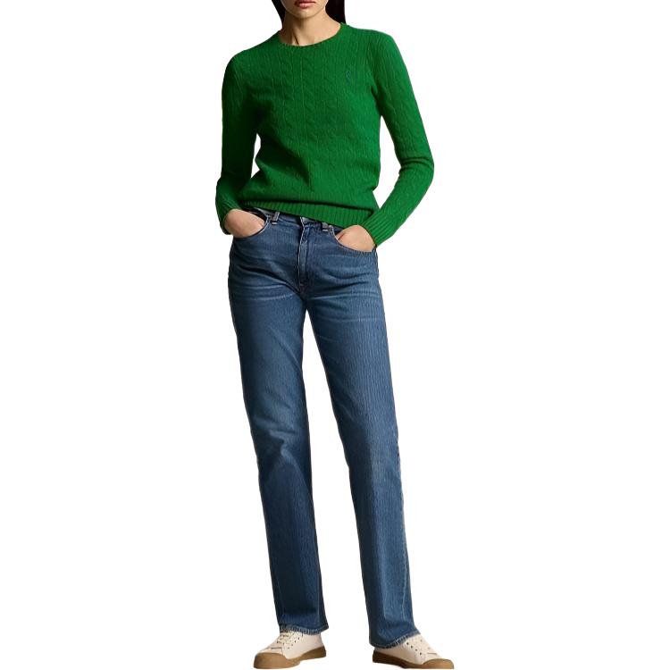 Polo Ralph Lauren Crew Neck Solid Color Long Sleeve Sweater Women sweater 211882916-501