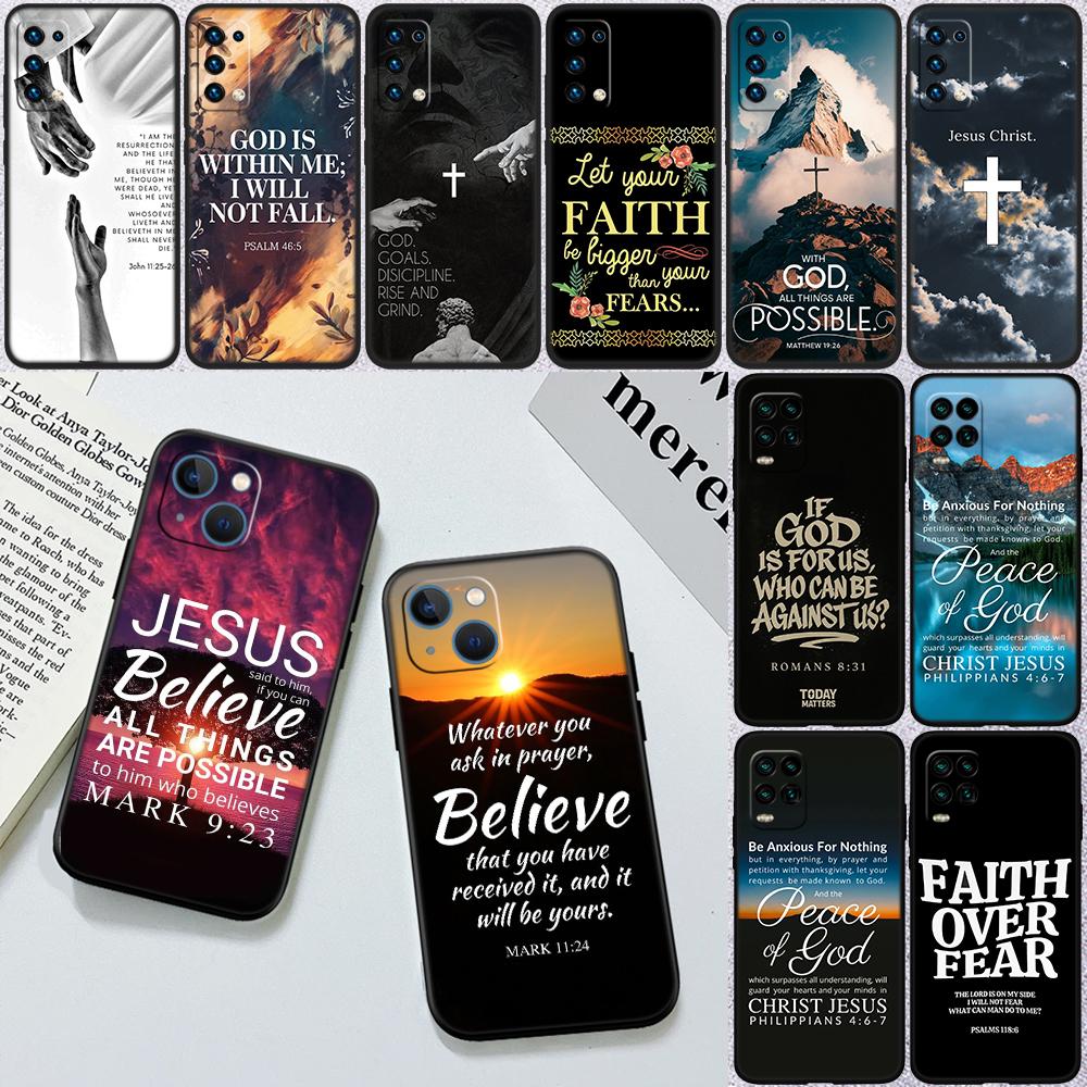 Bible verse Jesus Case for Samsung Galaxy A01 A02 A02S A03 Core A03S A05 A05S A06 A10 A10S A16 A20 A20S A35 S10 Lite Plus S10e