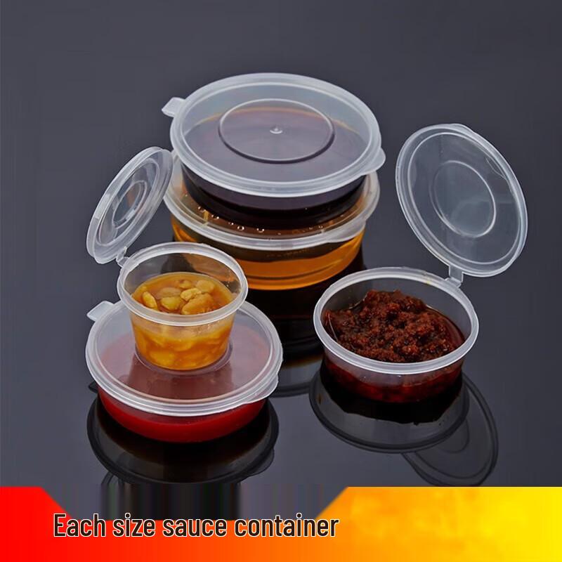 Einweg-Plastik-Saucenbecher zum Mitnehmen