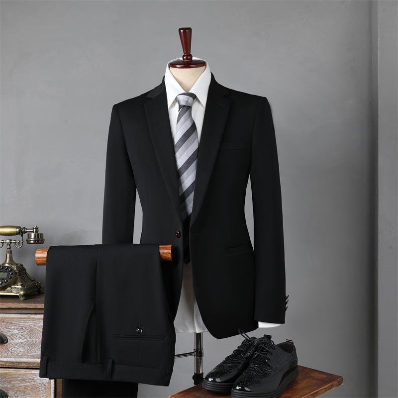 Men's Business & Formal Suit Set - Ideal for Weddings and Professional Events