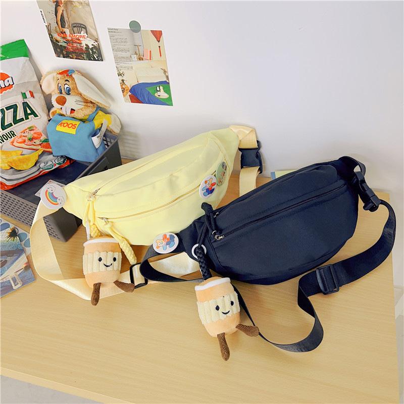 Schoolbag Oxford cloth casual bag women's summer new Korean version messenger bag fashion fanny pack niche Japanese casual breast bag