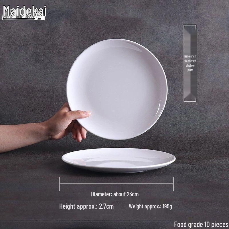 A5 Melamine Shallow Dinner Plate 9 inch