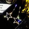 Japanese And Korean Personality Peas Transparent White Women Crystal Earrings Jewelry Lover Tears Brincos