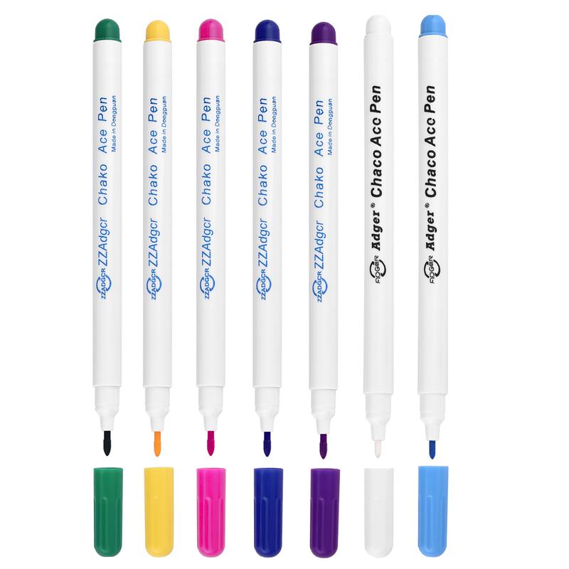 1/7pcs Ink Disappearing Fabric Marker Pen DIY Cross Stitch Water Erasable Pen Dressmaking Tailor's Pen for Quilting Sewing Tools