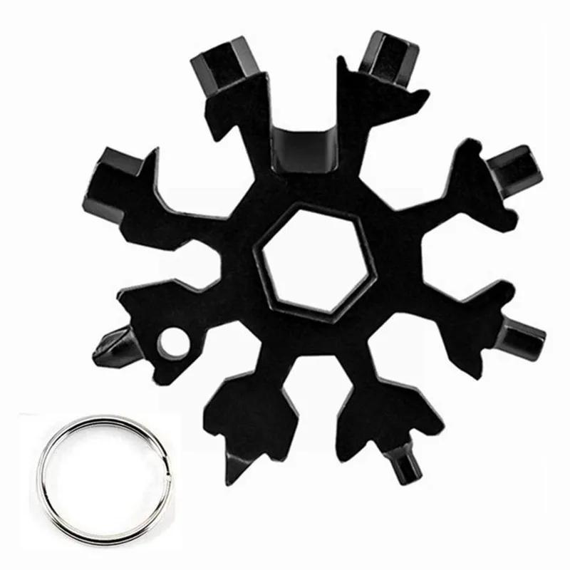 Portable EDC Multifunction Torque Snowflake Wrench Alloy Steel Hexagonal Universal 18-in-1 Octagonal Screwdriver Household