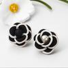 Black Fabric Camellia Flower Brooches For Woman Brooch Pins Dress Shirt Fashion Accessories Gift
