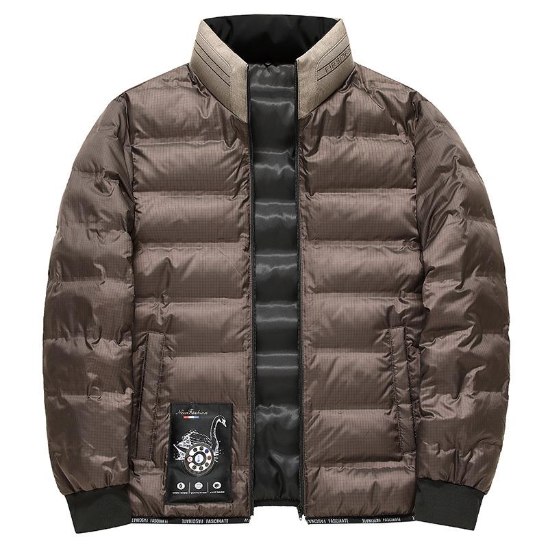 Herren Drei-Teiler Kapuzen-Daunenjacke Herbst und Winter Neu Milchseidenstoff Gänsedaunen Business-Daunenjacke