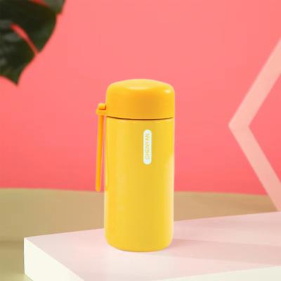 150ML roestvrijstalen geïsoleerde fles vacuüm waterbeker lekvrij miniflesje met koord dubbele wand draagbare warme en koude drankenfles voor kantoor