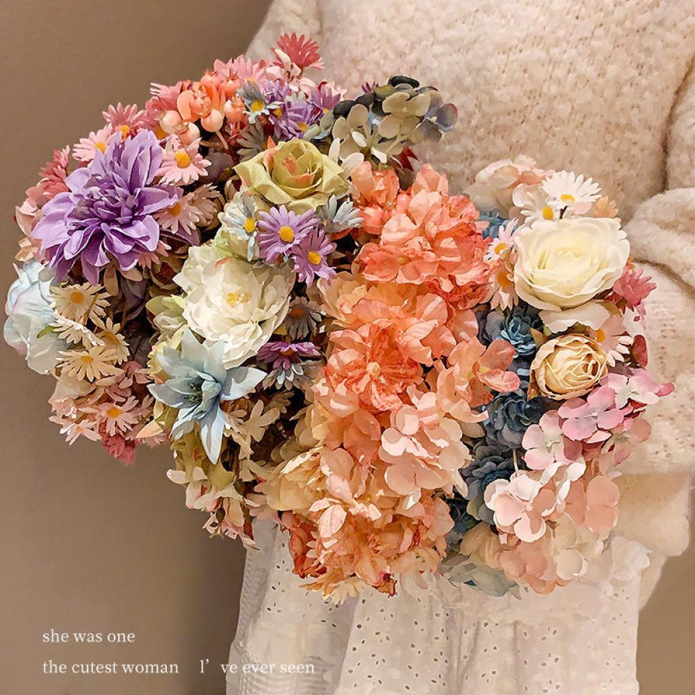 Women Double‑Sided 3D Floral Wreath Headband Elegant Hanfu Hair Accessories for Daily Wear Photo Shooting