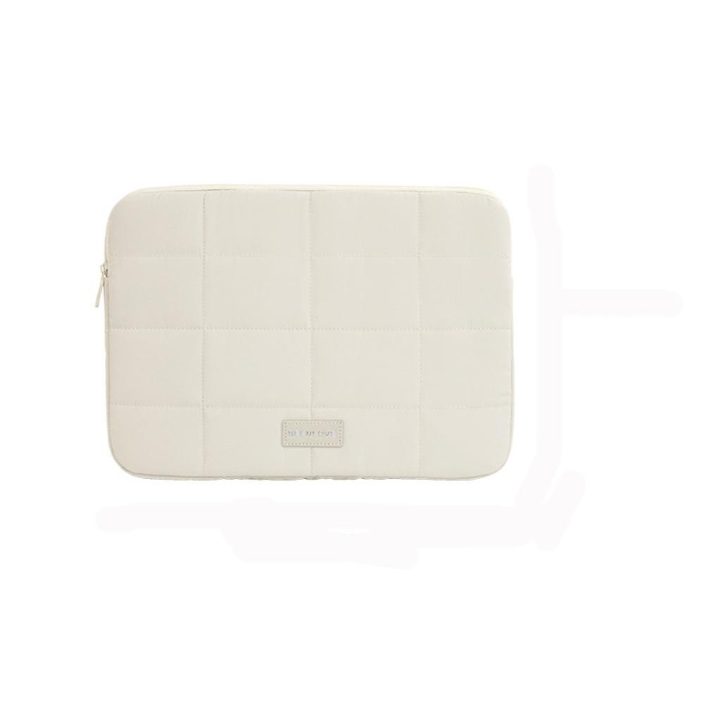 14/15.6inch Quilted Tablet Bag Shockproof Solid Color Travel Tablet Sleeve Wear-resistant Ultralight Tablet Protection Cases