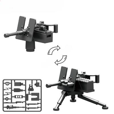 Militärpuppe Gatlin M2 Schweres Maschinengewehr Waffe Baustein Zubehör Puzzle Zusammenbau