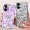 Flower Butterfly Luxury Girly Fashion Casing For Tecno Spark GO 3 GO3 KN3 Phone Case Soft Slim Matte Silicone TPU Back Cover
