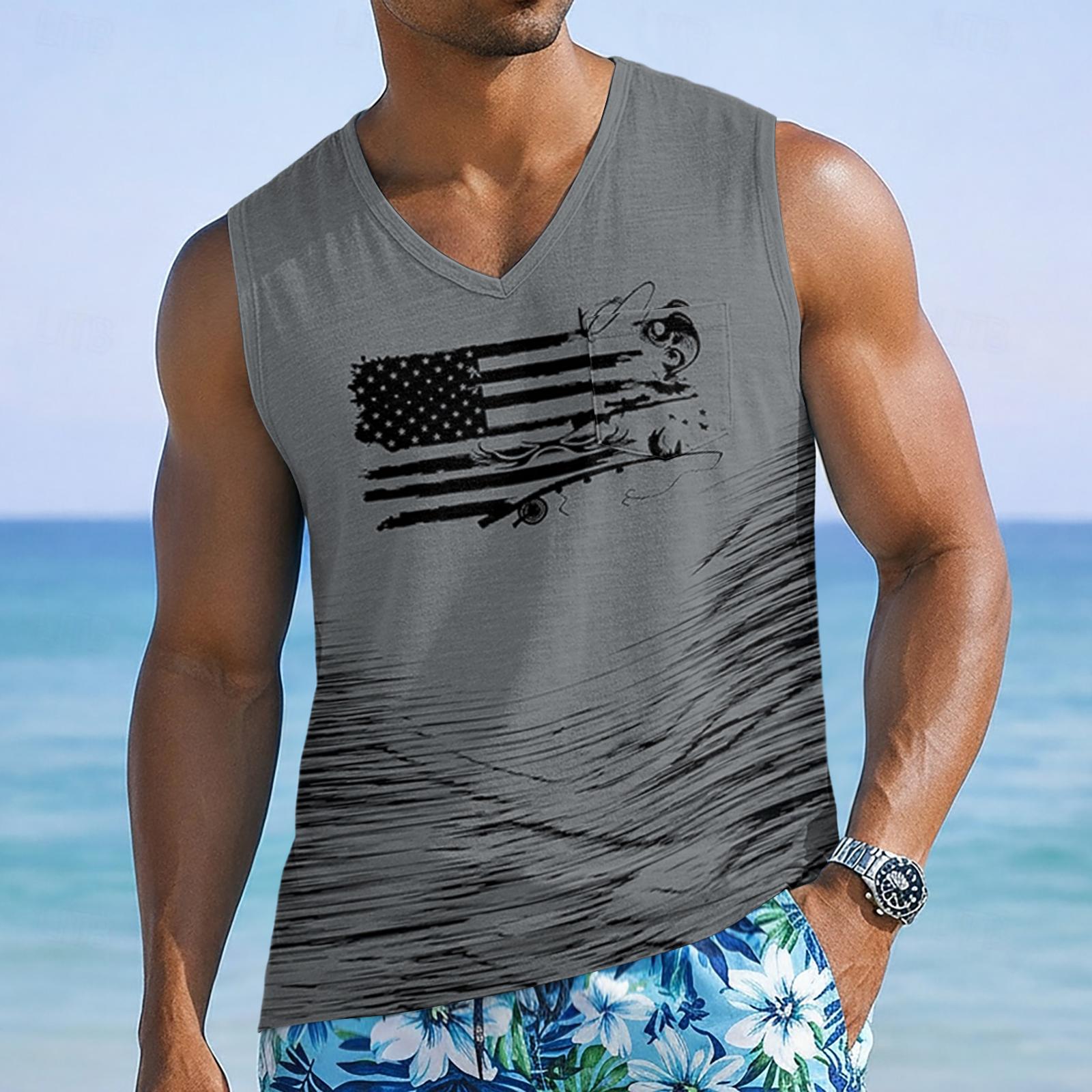 

250 Anniversary Usa Shirt Sleeveless V Neck Tank Top for Men Usa 250Th Anniversary Shirt 4th of July Shirts for Men Shirts for Men Flag Shirts for Men XL