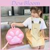 Adorable Cartoon Cat Paw Backpack For Kids Gender Neutral Oxford Fabric School Bag