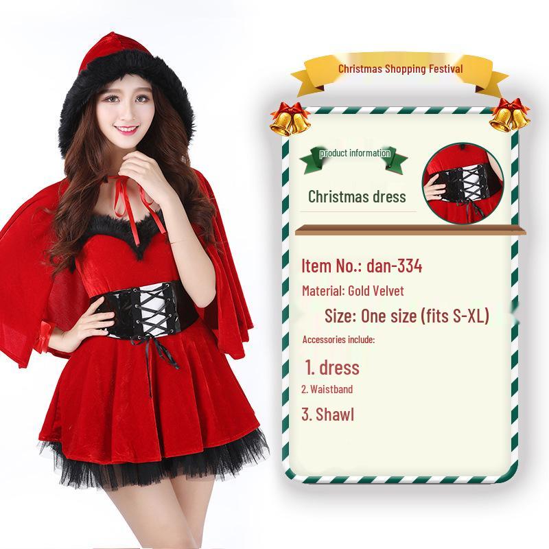 2023 Weihnachtsmann Weihnachtskostüm und Cosplay-Outfit-Set