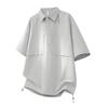 Retro Workwear Short Sleeved Shirt Men's Loose Collared Casual Shirt Summer Shirt