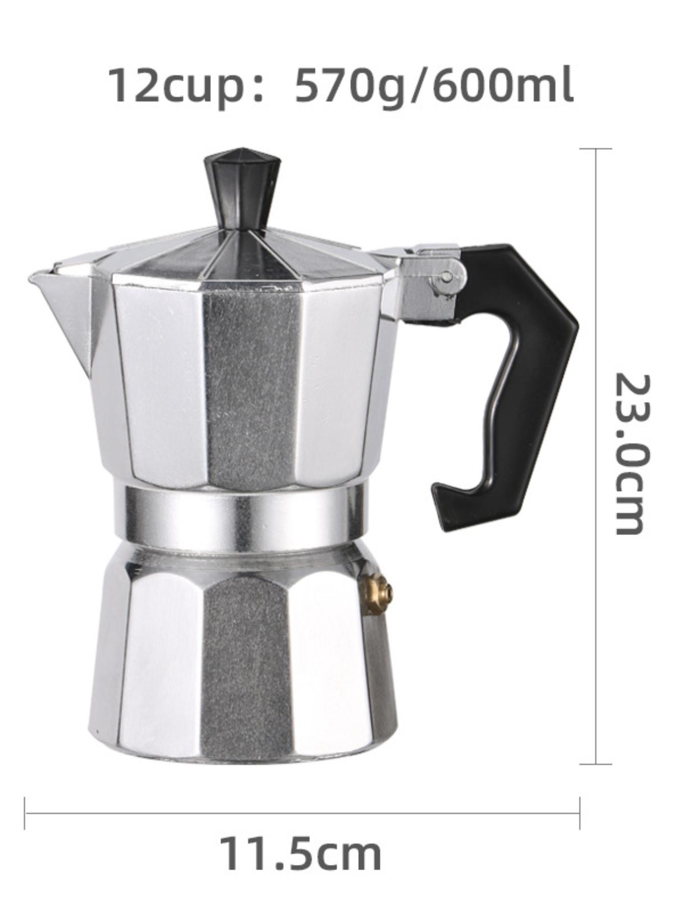 

Кофейник Moka, металлический итальянский ручной кофеварочный чайник для плиты, долговечная кофемашина для кухни, домашняя кофейная утварь, чайная утварь