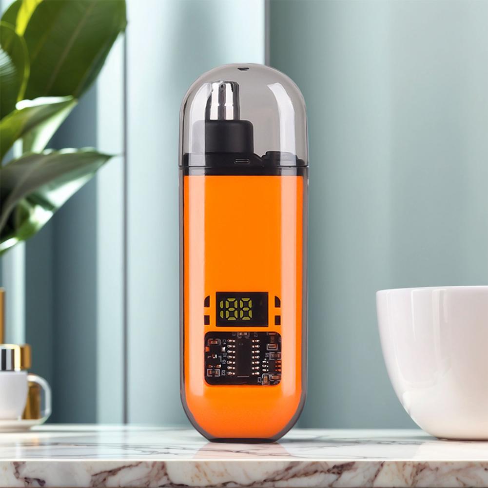 Portable Ear and Nose Hair Trimmer Clipper with Digital Display Painless Electric Nose Ear Hair Clippers for Smoother Cutting