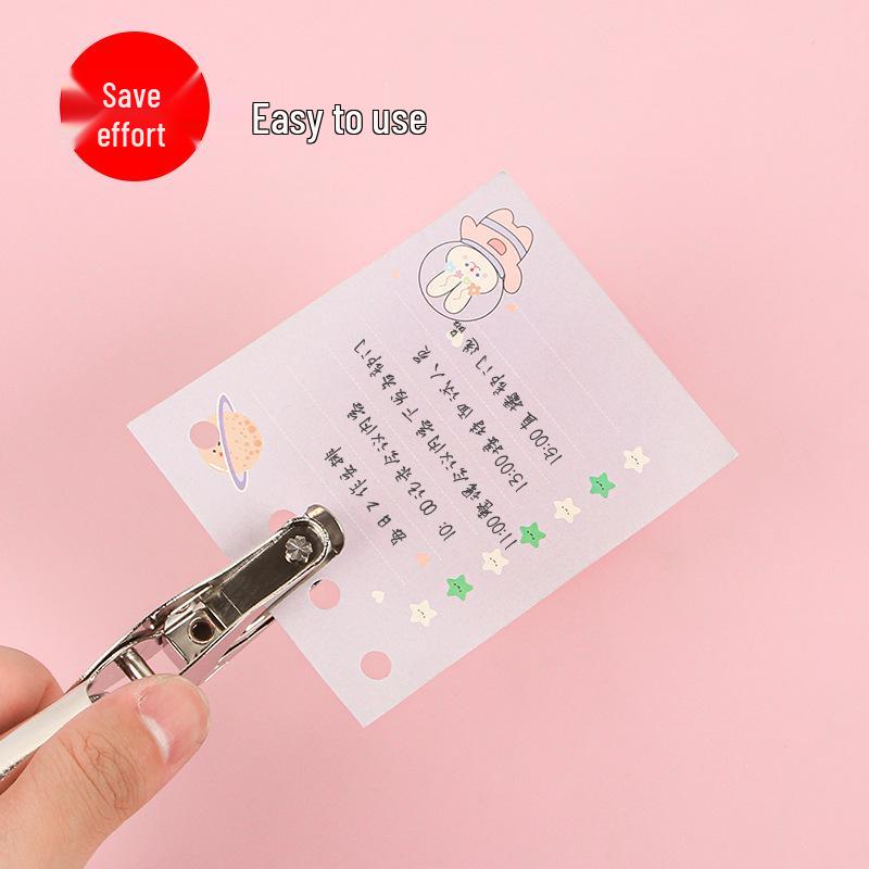 Metal Handheld Single Hole Punch for A4 Paper - Student Stationery