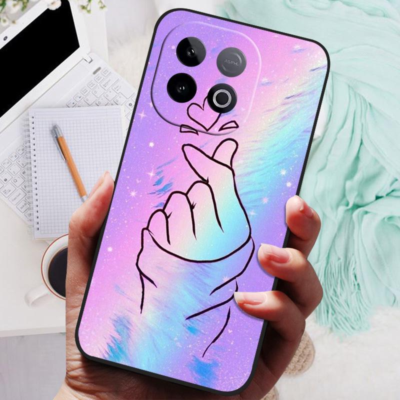 Etui silikonowe na tył telefonu VIVO iQOO Z10 Turbo Pro, etui z miękkiego zderzaka VIVO Y300 GT 5G