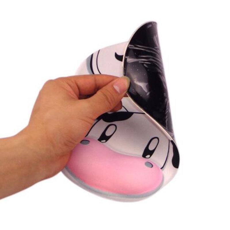Mouse Pad Cows Silicone Wristband Super Soft Pad Hand Rests Cute Fresh Creative Cartoon