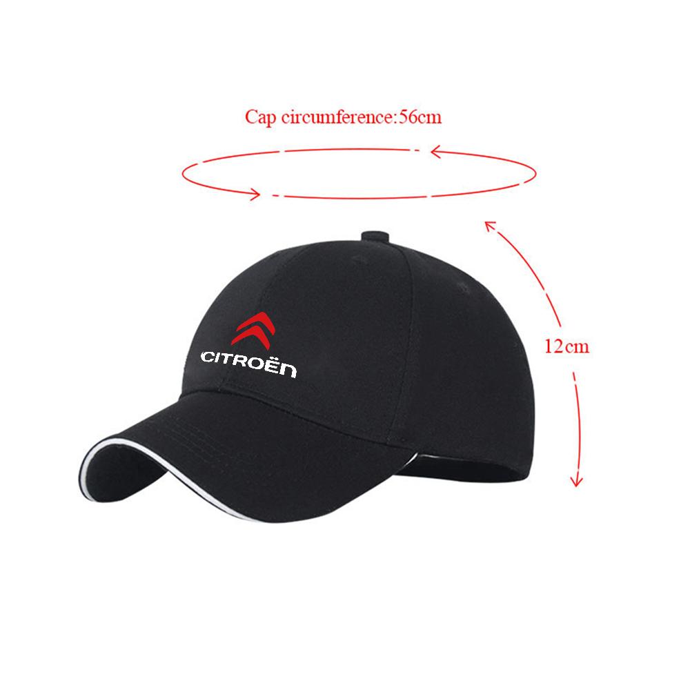 1/2pcs Car Badge Peaked Cap Sports Sunshade Baseball Hat For Citroen C1 C2 C3 C4 C4L C5 C6 C7 VTS C-ELYSEE Berlingo Xsara Cactus