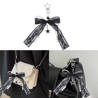 Ciondoli Portachiavi Estetici Fiocchi Portachiavi per Donne Borsa Portamonete Borse a Mano Zaini Ciondoli Accessori Regali di San Valentino