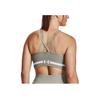Under Armour Bezszwowy Długi Nadruk Literowy Sportowy Biustonosz o Niskim Wsparciu Kobiety Sportowy Biustonosz Zielony 1357719-504
