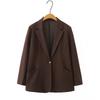 2026 Spring/Autumn Plus Size Women's V-Neck Cardigan Slimming Suit Top