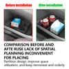 Center Console Lower Organizer Tray For Hyundai Santa Fe 2025 2025 2026 TPE Interior Insert Black Car Cup Holder Car Accessories