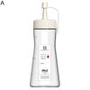 350ML Sauce Bottle Good Sealing Self-labeling Sticker Dustproof Honey Salad Condiment Dispenser for Restaurant