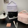 Puffy Padded Quilted Cosmetic Bag for Women Girls Toiletry Bag Travel Make Up Organizer Bag with Zipper & Handle