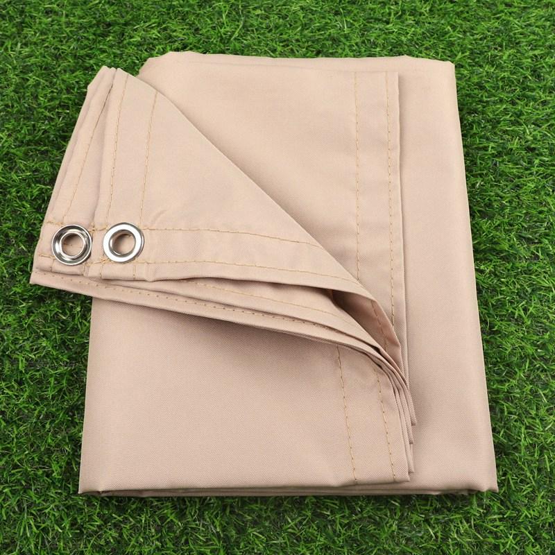 300D Coffee Outdoor Awning Waterproof Rectangle Sunshade Sail Beach Camping Sun Shelter Tent Backyard Pergola Sun Shade Canopy