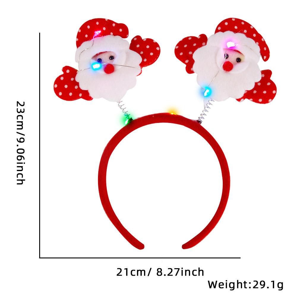Christmas Festive Cartoon Headbands With Illuminated Reindeer Antlers Perfect For Parties Holiday