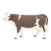 Cow Figurine Vivid Colors Lifelike Details Soft Plastic Safe Durable Simmental Cow Toy for Table Shelf Decoration