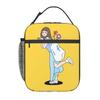 Cartoon Fashion Girl Insulated Lunch Bags for School Office Sport Car Portable Cooler Thermal Bento Box Women Children