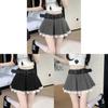 Classic High Waist Pleated Skirt With Lace Patchwork For Summer Fashion
