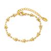Stainless Steel Chain Gold Personalized Fashion Bracelet Stacked Bead Chain 1170