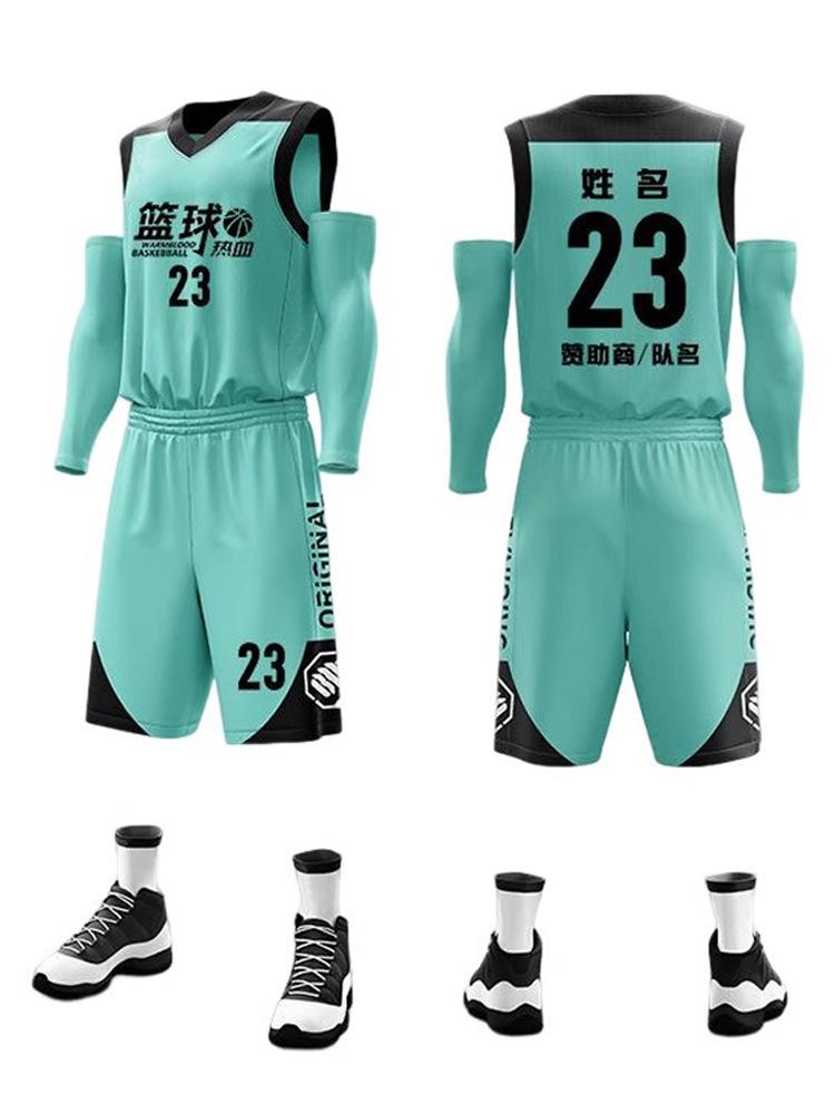 Sommer Basketball Anzug Set Herren Indoor Training Kinder Schnelltrocknend Outdoor Sport Trikot Damen Großhandel Hohe Beständigkeit 2k Spot