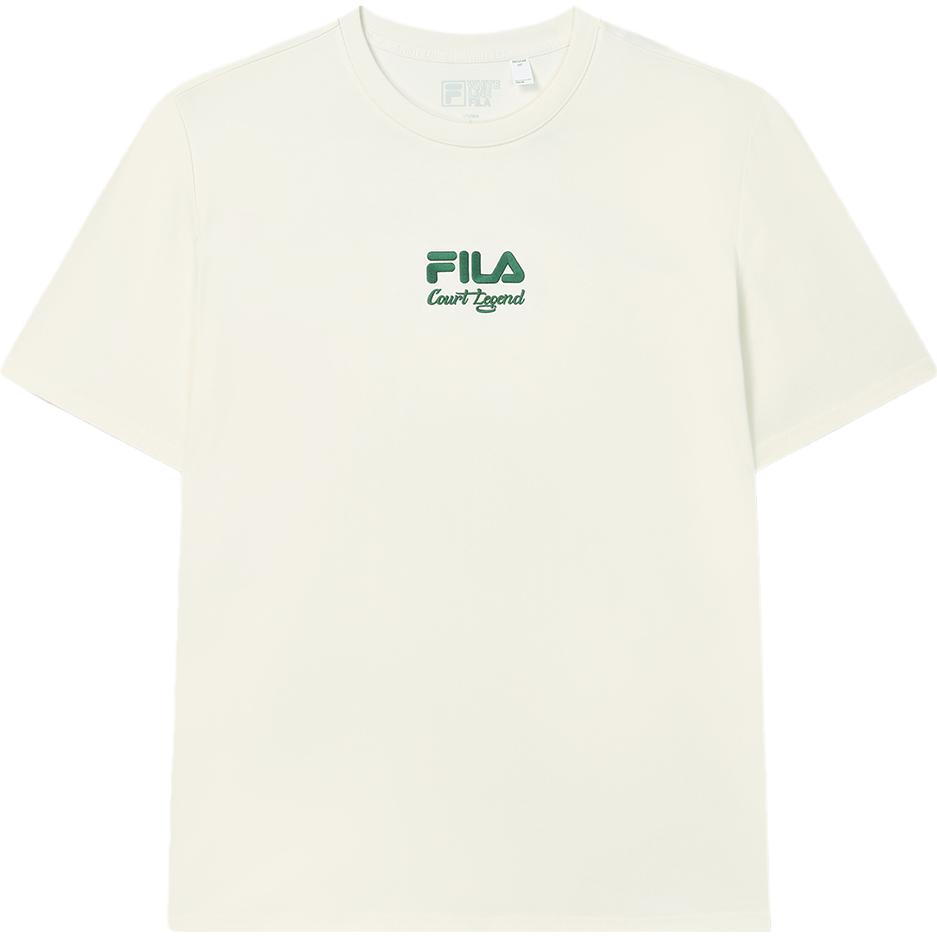 

Fila Модная универсальная трикотажная футболка с коротким рукавом для тенниса с принтом, унисекс, топы, молочно-белый F11M339112F-IV L