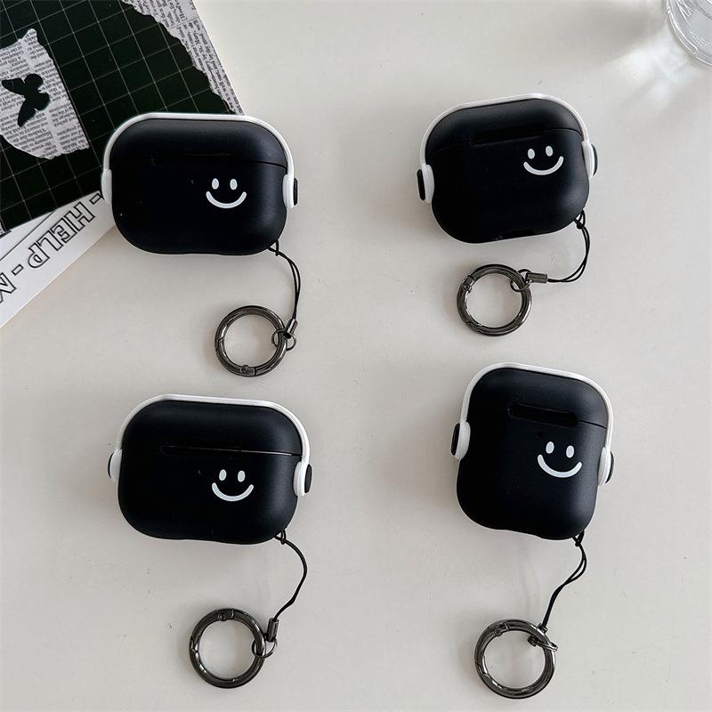 

Ins Simple Smiling Face Мягкий чехол для AirPods 1 2 3rd Новые Bluetooth-наушники для AirPods Pro Зарядная коробка Сумка AirPods 1/2 Generation