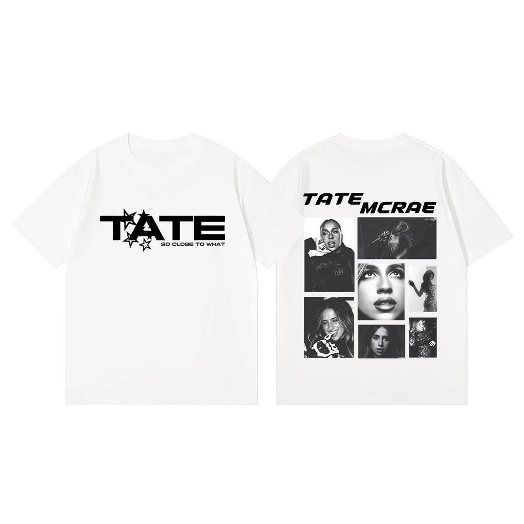 Tate Mcrae 2026 Concert Graphic T Shirts Men Women Fashion Vintage Short Sleeve Tshirt Summer Casual Cotton Tshirts Streetwear