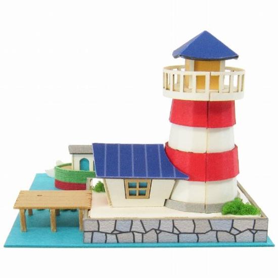 Sankei Miniature Art Mini Lighthouse and Canal Boat MP05-08