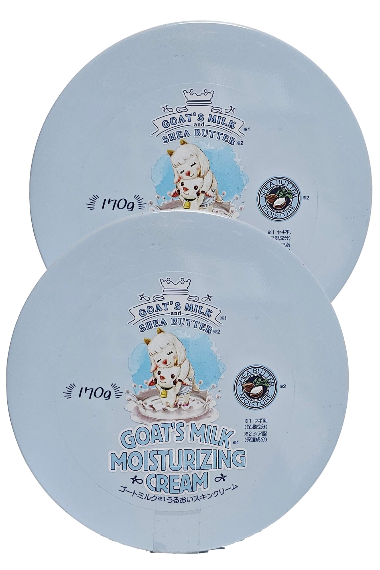 Goat s Milk Moisturizing Cream, with shea butter, moisturizing cream, 170g x 2, for skincare.
